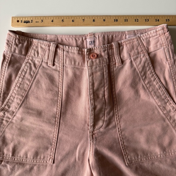 GAP High Rise Straight Crop Wide leg button fly pants Women’s size 6 - Picture 9 of 13